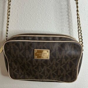 Michael Kors Signature Brown Crossbody Bag